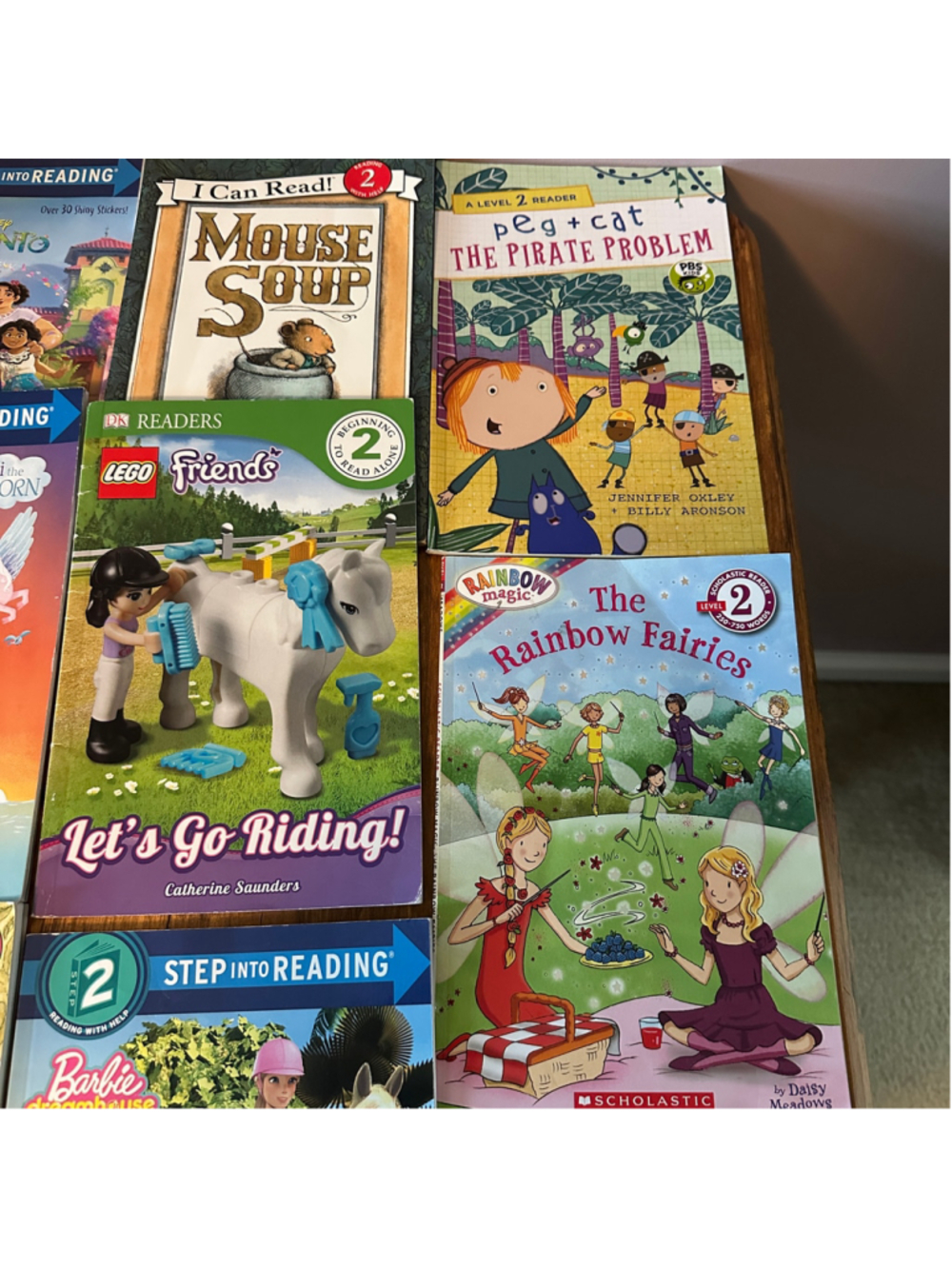 Kids Level 2 Early Reader Book Lot Frog Toad Uni Unicorn Barbie 8 Books - Picture 3 of 5
